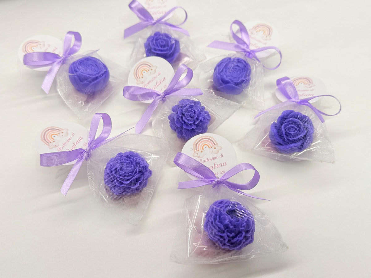 Sapone artigianale mix fiori matrimonio battesimo comunione nascita