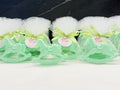 Sapone cavallo a dondolo con confetti, tulle e tag personalizzato – bomboniera artigianale per battesimo