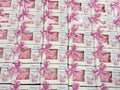 Sapone farfallina floreale artigianale con scatola con finestra, confetti e tag personalizzato – bomboniera per matrimonio
